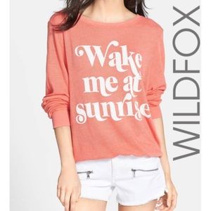 Wildfox Sweater Pullover Wake Me at Sunrise